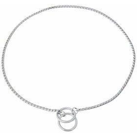 Guardian Gear Medium Chrome Snake-Chain Dog Collar, 24"