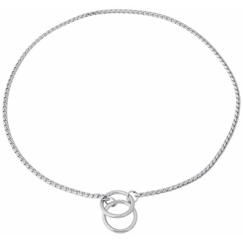 Guardian Gear Medium Chrome Snake-Chain Dog Collar, 24"