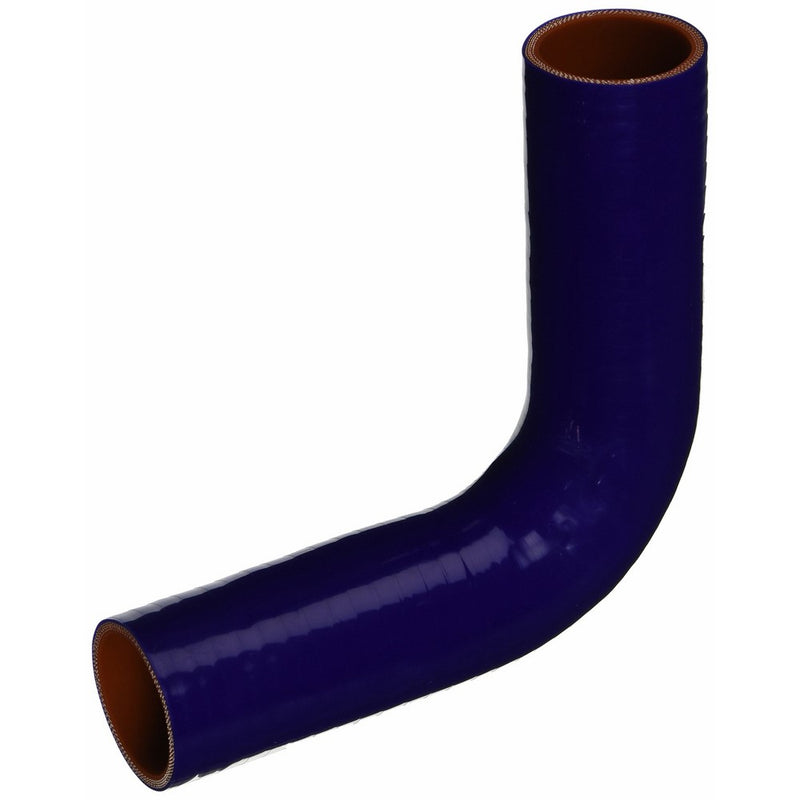 HPS HTSEC90-175-BLUE Silicone High Temperature 4-ply Reinforced 90 degree Elbow Coupler Hose, 75 PSI Maximum Pressure, 4" Leg Length on each side, 1-3/4" ID, Blue