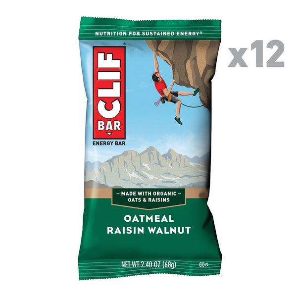 CLIF BAR - Energy Bar - Oatmeal Raisin Walnut - (2.4 Ounce Protein Bar, 12 Count)