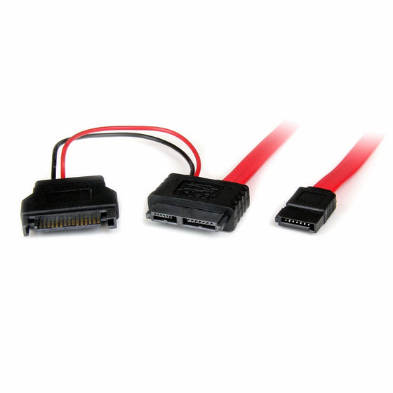 StarTech.com 0.5m Slimline SATA Female to SATA with SATA Power Cable Adapter (SLSATAF50CMS)