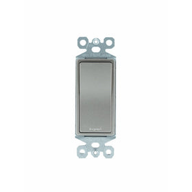 Legrand - Pass & Seymour TM870NICC10 Grounded Single Pole Switch, 15-Amp, 120/277-volt, Nickel
