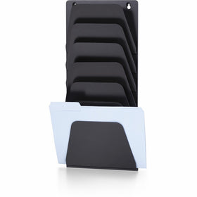 Officemate Wall File Holder, Letter/Legal, 7 Pockets, Black (21505)