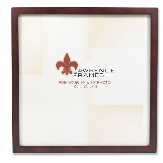 Lawrence Frames 755910 Espresso Wood Picture Frame, 10 by 10-Inch