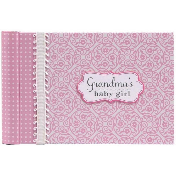 C.R. Gibson Grandma's Brag Book, 10 Sheets/20 Pages, Holds Up To 40 Photos,Acid/PVC Free Photo Safe Pages, Measures 4.5" x 7" - Bella