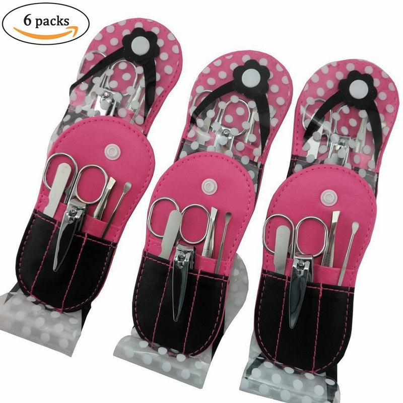 Polka Dot Flip Flop Design Manicure Kit (Set of 6 Kits)