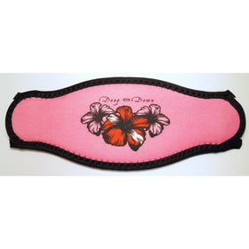 Innovative Scuba Hibiscus Deep Down Mask Strap Pink