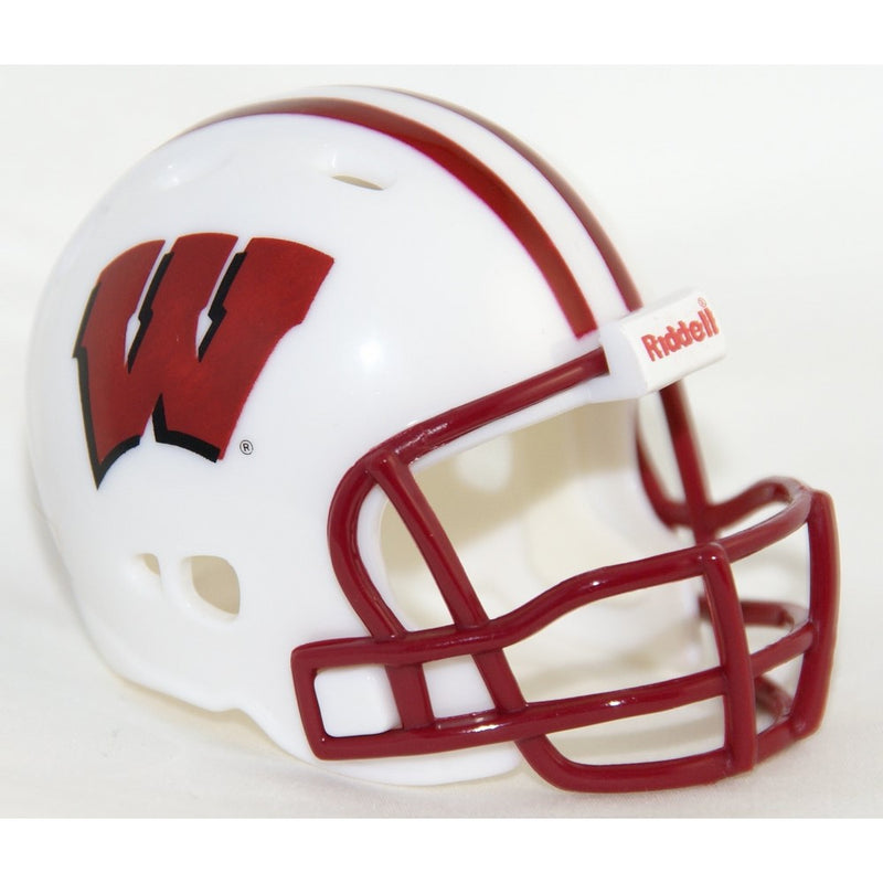 WISCONSIN BADGERS Riddell Revolution POCKET PRO Mini Football Helmet