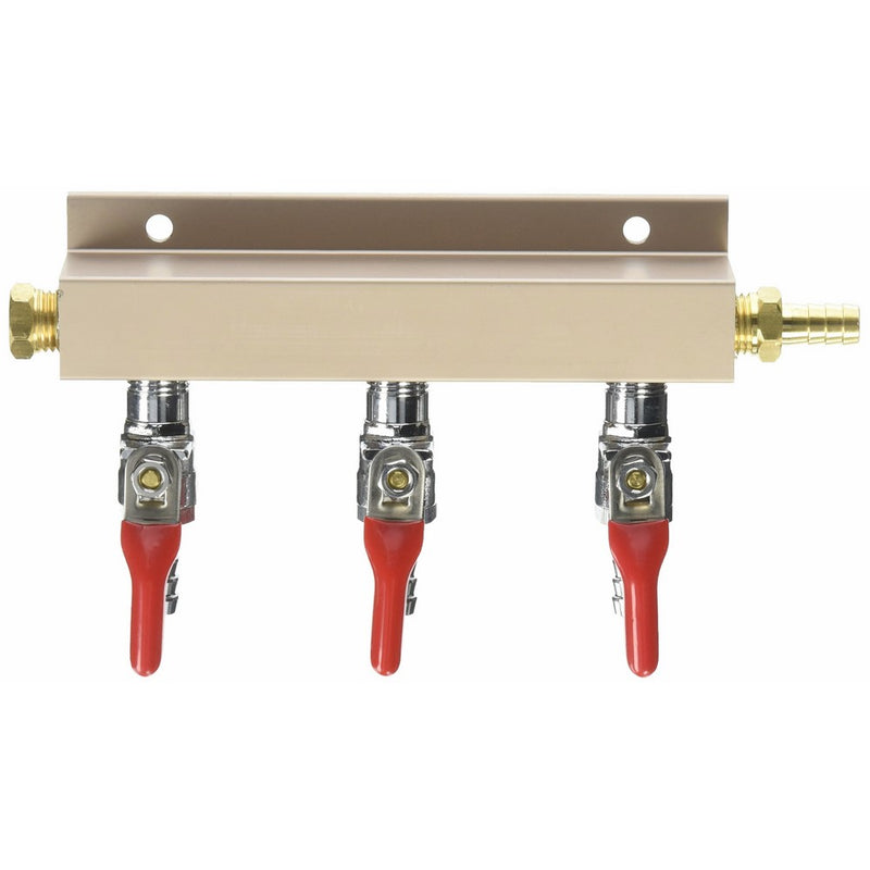 Bev Rite Air Distributor 5/16", CO2 Manifold (Select 2, 3 or 4 Way) (3 Way)