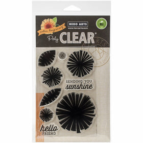 Hero Arts Color Layering Graphic Flowers Clear Stamp Set