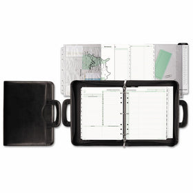Day-Timer 43701 Avalon Simulated Leather Starter Set, 8 1/2 x 11, Black