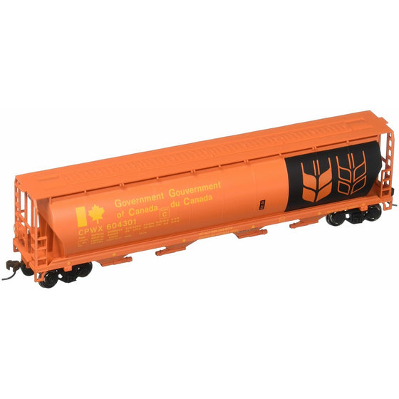 Bachmann Trains Government of Canada - Red 4 Bay Cylindrical Grain Hopper