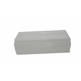 HQ Advance Products Plastic School Box, Hinged Top, Clear Color
