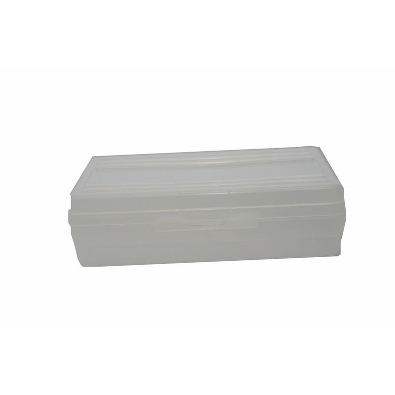 HQ Advance Products Plastic School Box, Hinged Top, Clear Color