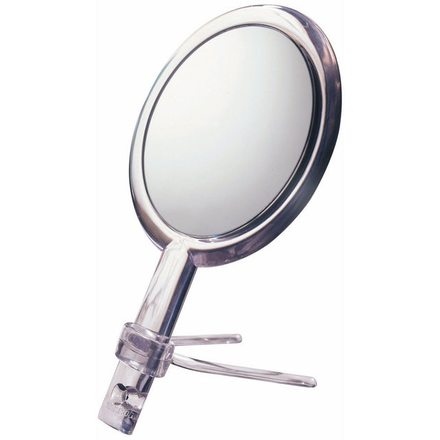 Floxite Fl-10h 10x/1x Hand Held 2-sided Mirror with Stand, Clear