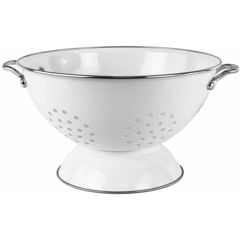 Calypso Basics by Reston Lloyd Powder Coated Enameled Colander, 5 Quart, White