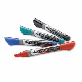 Quartet Dry Erase Markers, EnduraGlide, Chisel Tip, BOLD COLOR, Assorted Colors, 4 Pack (5001M)