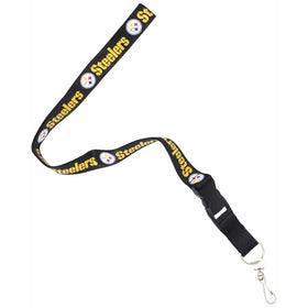 NFL Pittsburgh Steelers Lanyard, Black
