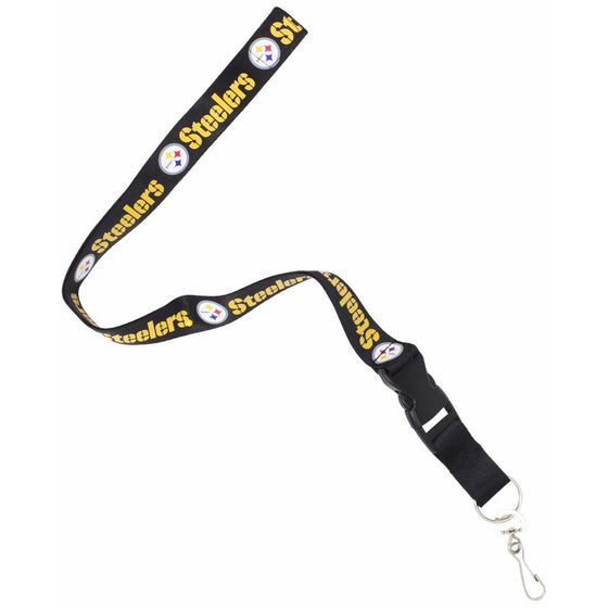 NFL Pittsburgh Steelers Lanyard, Black