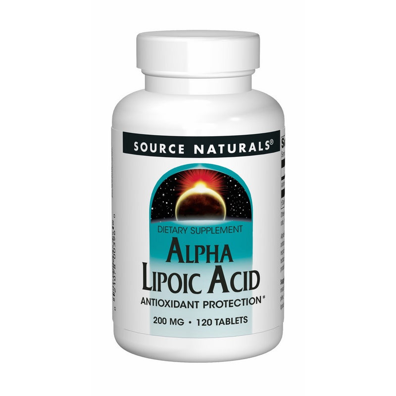 Source Naturals Alpha Lipoic Acid Antioxidant Protection 200mg - 120 Tablets