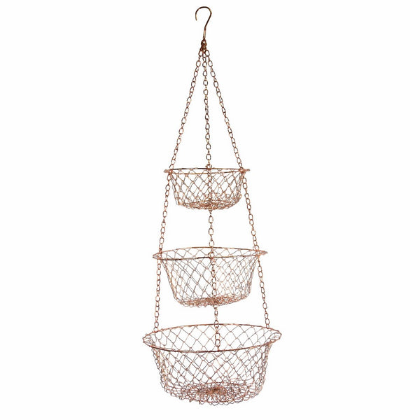 Fox Run 5211 Hanging Wire Baskets, Copper