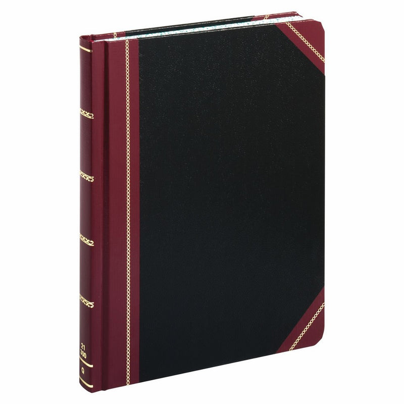 Boorum & Pease 21300Q Quadrille Accounting Book, Black, 300 Pages, 8 1/8 x 10 3/8