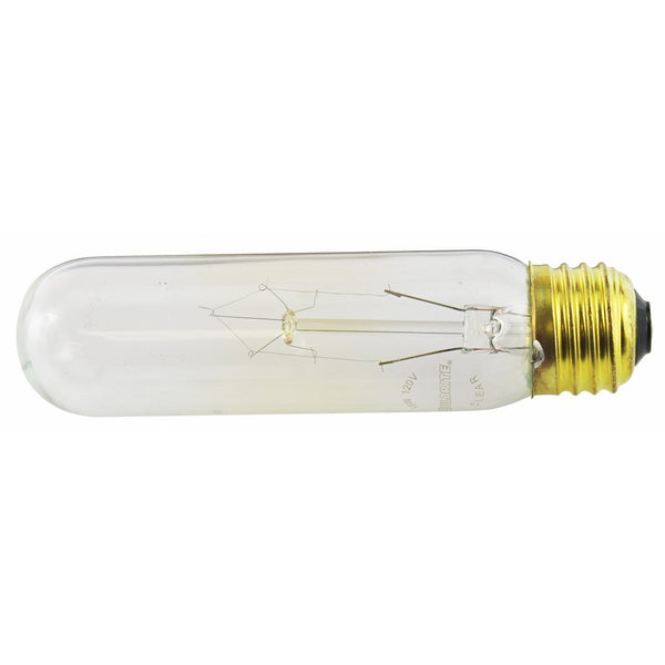 Bulbrite 15T10C 15-Watt Incandescent T10 Tubular Light, Clear