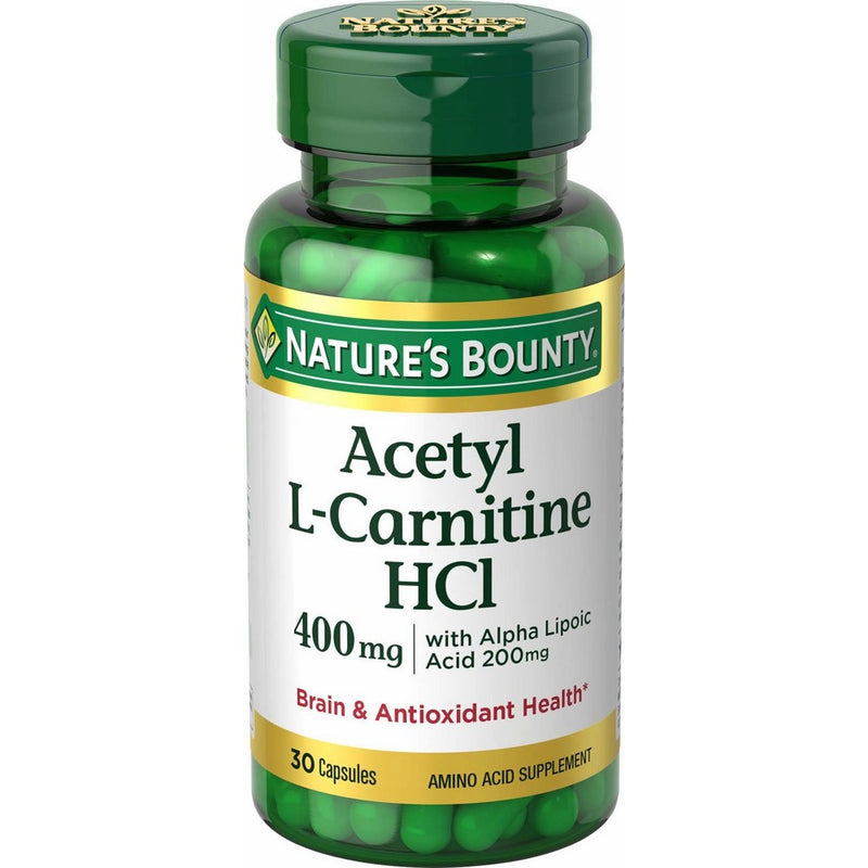 Nature's Bounty L-Carnitine 400 mg & ALA 200 mg, 30 Capsules