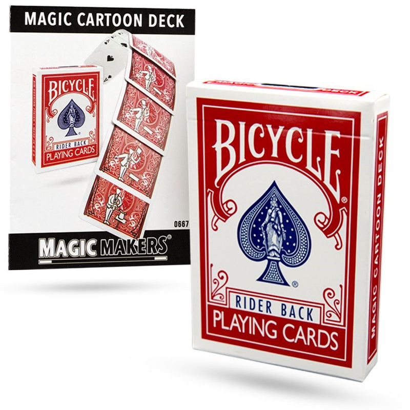 Magic Cartoon Deck Trick Bicycle Version from Magic Makers