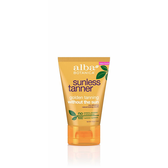 Alba Botanica Sunless Tanning Lotion, 4 Ounce