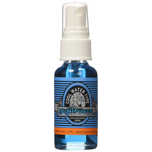 BluntPower 1 Ounce Glass Bottle Oil Based Concentrated Air Freshener and Oil for Burner, Cool Water