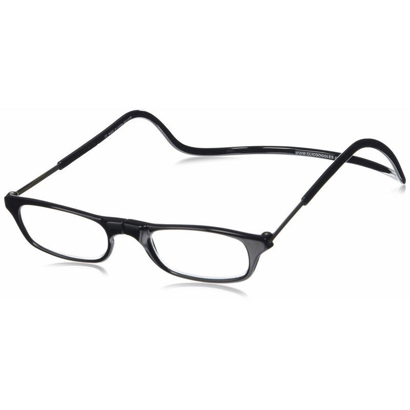 CliC Long Adjustable Front Connect Ready Reader, Black Long, 1.50 Strength