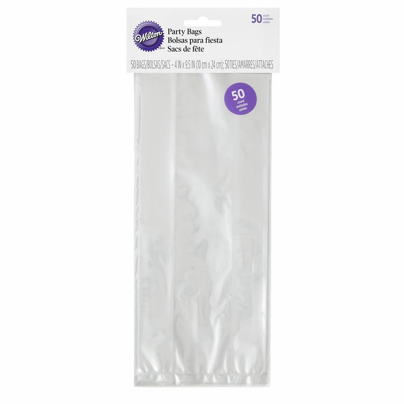 Wilton Clear Tall Treat Bags, 50-Count