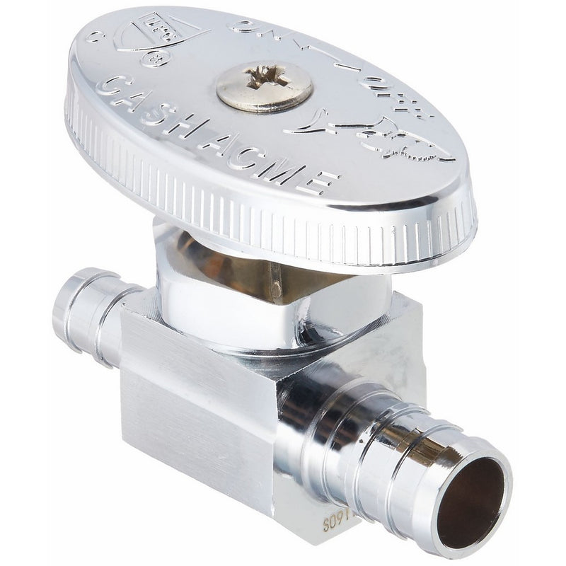 SharkBite 23062LF PEX Straight Shut Off Valve for Faucet or Toilet Installation, 1/2-Inch by 3/8-Inch