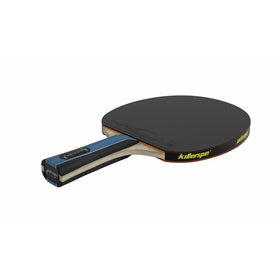 Killerspin Kido 5A RTG Ping Pong Paddle Ð Professional Table Tennis Racket| 5-Ply Wood Blade, Nitrx 4Z Competition Quality Rubbers| Flared Handle Ping Pong Bat, ITTF Tournament Approved| Black/Red