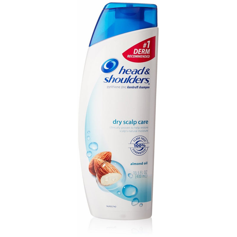 Head and Shoulders Dandruff Shampoo, Dry Scalp Care with Almond Oil, 13.5 Fluid Ounce (Pack of 2)