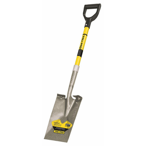 Truper 31202 Tru Pro Garden Spade, Fiberglass D-Handle, 29-Inch