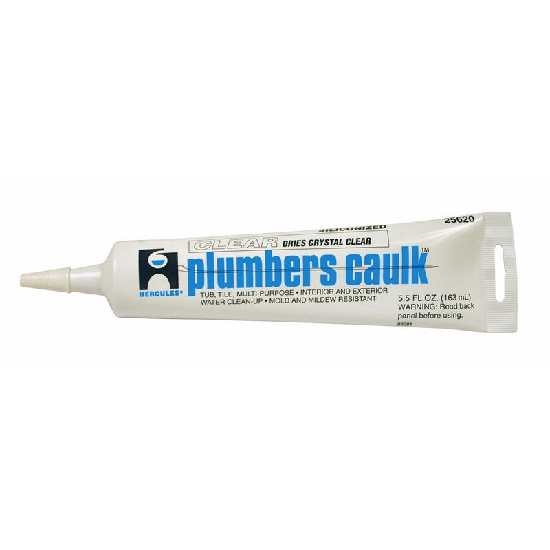 Oatey 25620 Hercules 5.5-Ounce Clear Tube Plumber's Caulk