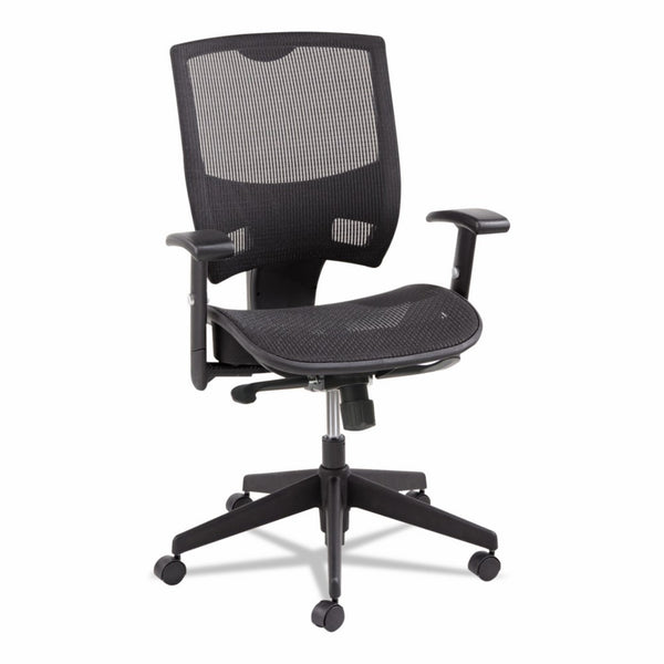 Alera ALEEP4218 Epoch Series All Mesh Multifunction Mid-Back Chair, Black