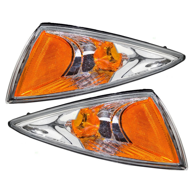 Driver and Passenger Park Signal Side Marker Lights Lamps Replacement for Chevrolet 22667009 22667010