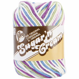 Lily Sugar 'N CreamThe Original Ombre Yarn - (4) Medium Gauge 100% Cotton - 2 oz -Fruit Punch -Machine Wash & Dry