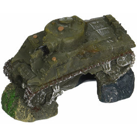 Blue Ribbon PET PRODUCTS 030157015893 Exotic Environments Army Tank with Cave