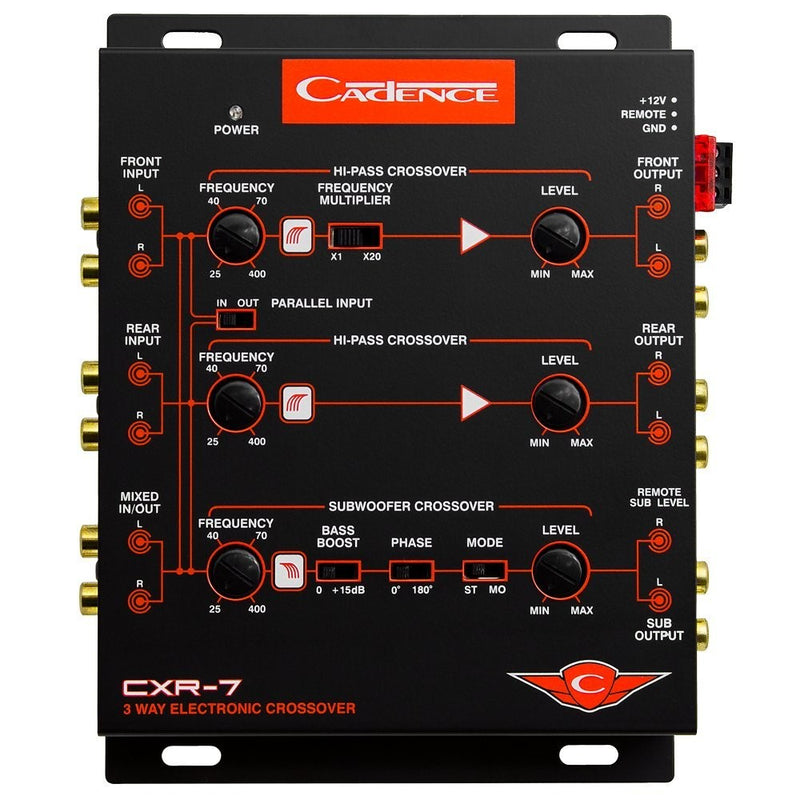 Cadence Acoustics CXR7 3-Way Electronic Crossover with 7V Line Driver