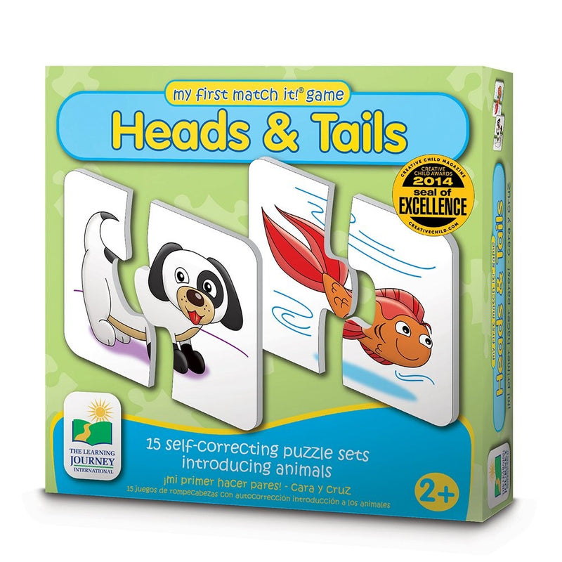 The Learning Journey My First Match It - Head and Tails - 15 Self-Correcting Animal Matching Puzzles