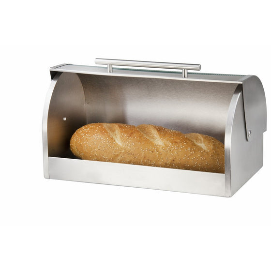 Home Basic BB44294 Bread Box With Glass Cover