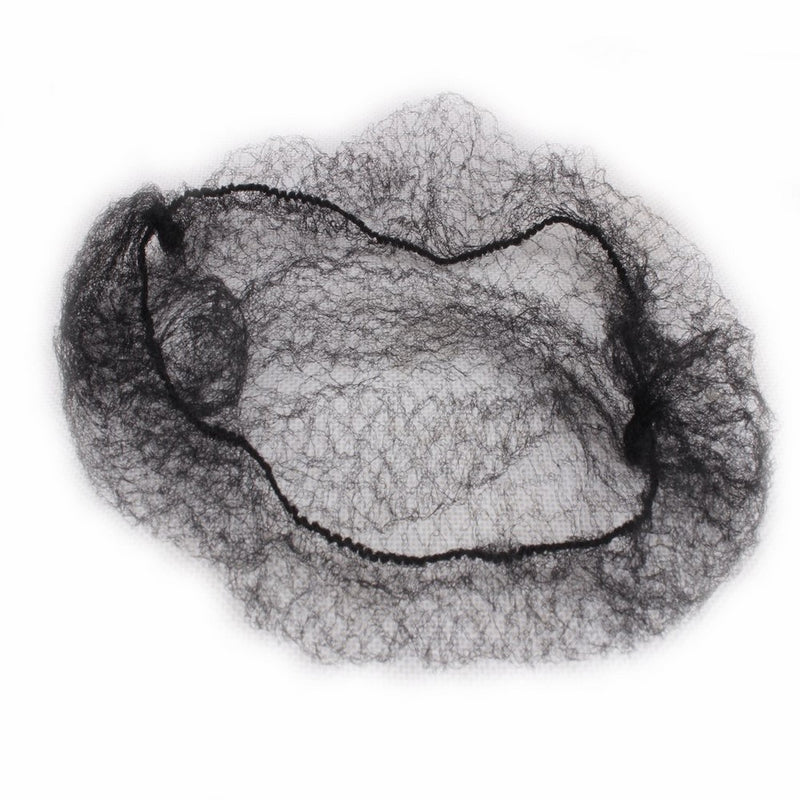 WeKen Pack of 100pcs Hair Nets Invisible Elastic Edge Mesh 50cm 20" Black