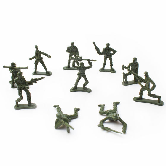 Fun Central AU196 Toy Soldiers, Various Poses, 144 Count