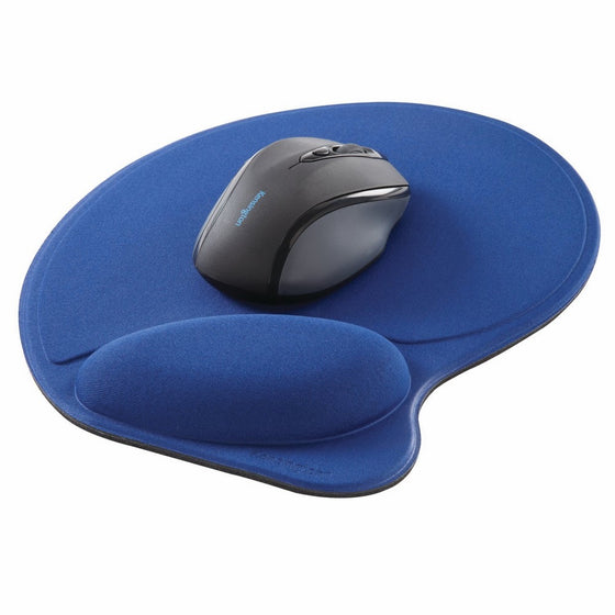 Kensington Wrist Pillow Mouse Pad with Wrist Rest in Blue (L57803US)