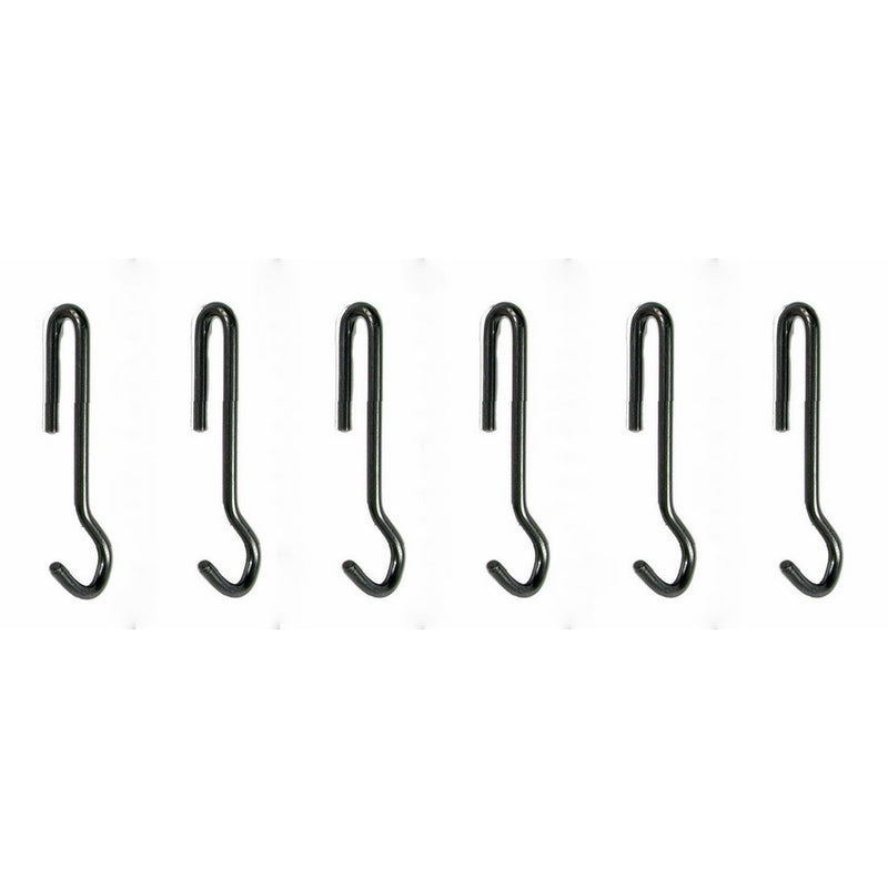 Enclume Angled Pot Hook, Set of 6, Use with Pot Racks, Hammered Steel