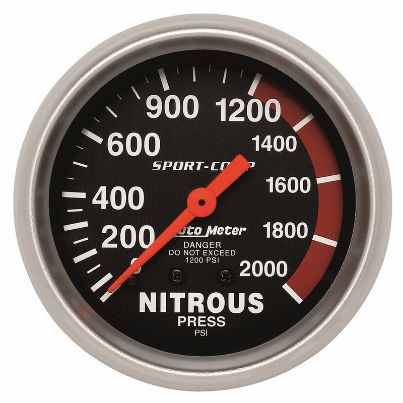 Auto Meter 3428 Sport-Comp Mechanical Nitrous Pressure Gauge